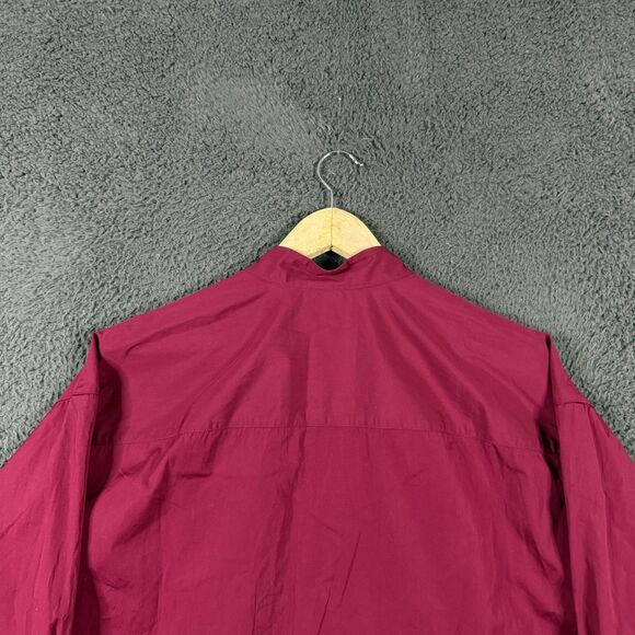 Frank & Eileen Shirt Womens Small Red Victoria Tuxedo Front Button Up Blouse - Picture 12 of 15